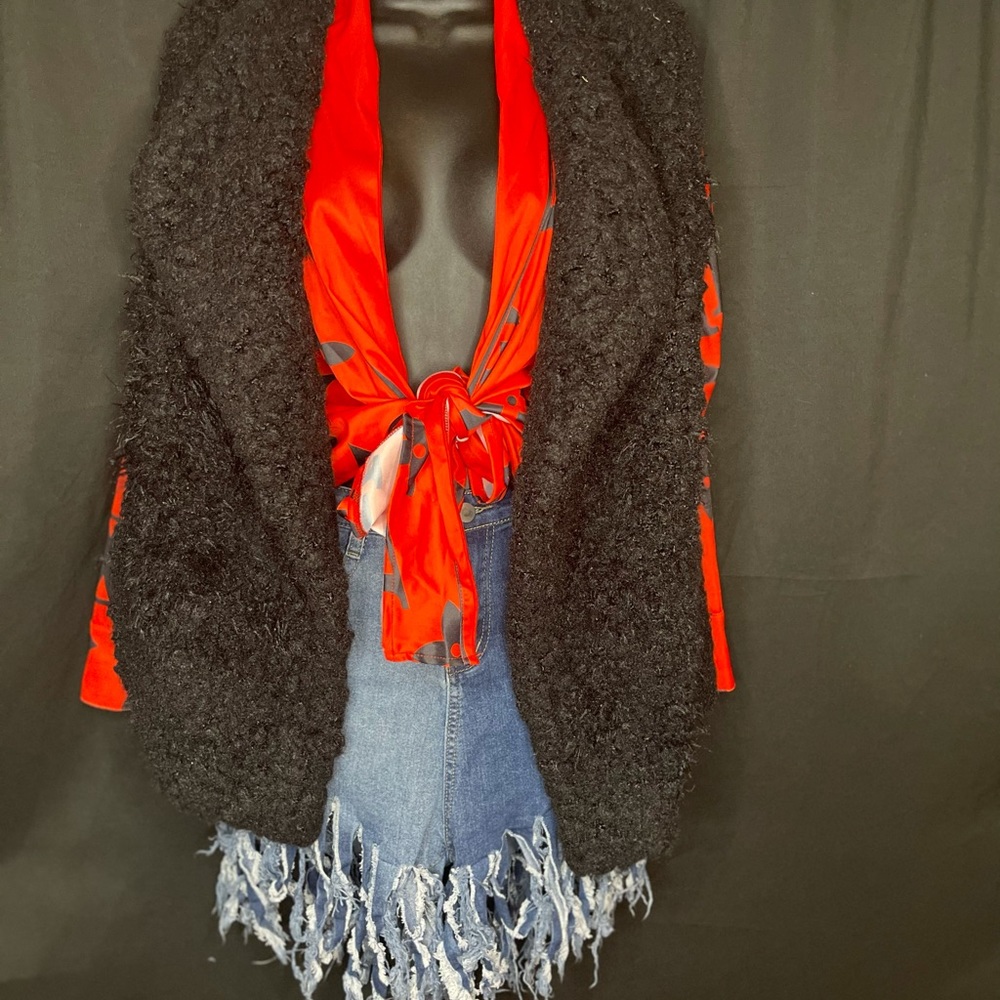 Black Fur vest
